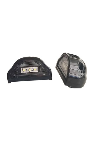 2 Adet Tır Kamyon Dorse Plaka Lambası Kobra Black 12-24 Volt