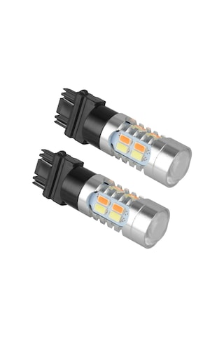 Sointeresting 2x Yüksek Güçlü 3157 Led Drl Beyaz/amber Switchback Dönüş Sinyali Park 20-smd-5730 Ampuller Çift Renk