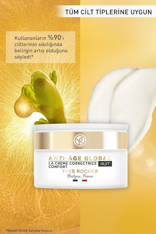 Cilt Bariyeri Güçlendiren Nem Veren Yenileyici Besleyici Yaşlanma Karşıtı Gece Kremi-50ml