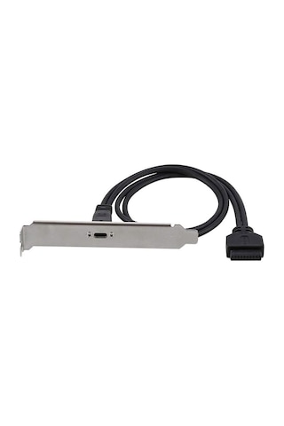 Usb3.0 Anakart 20 Pin Dişi To Type C Breketi 19 Pin -type C Çevirici