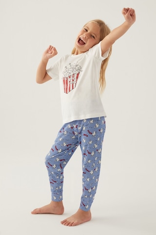 Rolypoly Pop Crow Krem Kız Çocuk Pijama Takımı 5274-42966 Krem