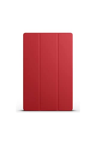 Zore Galaxy Tab S8 Ultra Sm-x900 Uyumlu Smart Cover Standlı 1-1 Kılıf-kırmızı Tablet Kılıfı