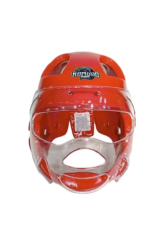 Komodo Sport Taekwondo Kapalı Camlı Mantar Kask Tkk-3001 Kırmızı