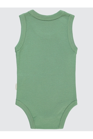 Civil Baby Erkek Bebek Çıtçıtlı Badi 1-36 Ay Haki Haki