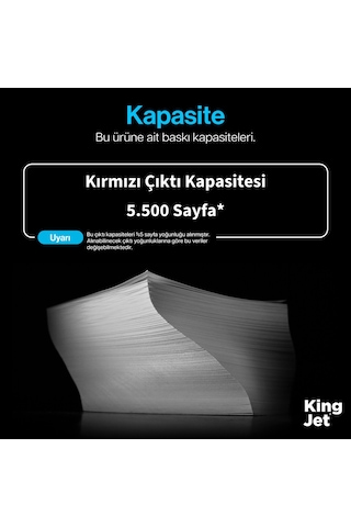Kingjet Canon Uyumlu Crg-069h Kırmızı Yüksek Kapasiteli Tekli Çipli Uyumlu Toner İ-sensys Lbp673cdw