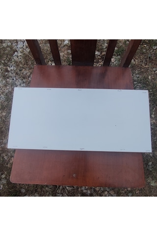 45x20cm Ham Ahşap Çerçeveli Pano Camsız - Arkalık Sabit