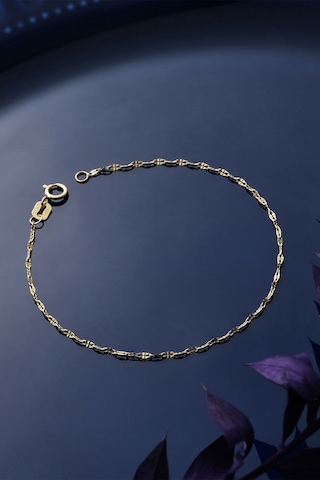 14 Ayar Altın Aynalı Zincir Bileklik Sarı Altın