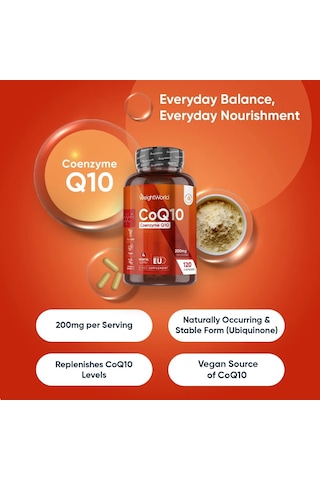 Coq10 Coenzyme Q10 200 Mg 120 Capsules 4 Aylık