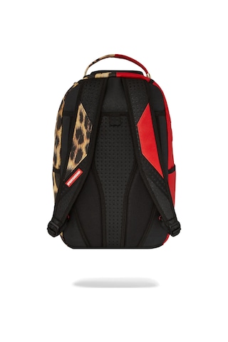 Sprayground Shark Miles Per Hour Backpack, Suya Dayanıklı Suni Deri, Laptop Gözlü, Konforlu Ve Şık Sırt Çantası Kırmızı