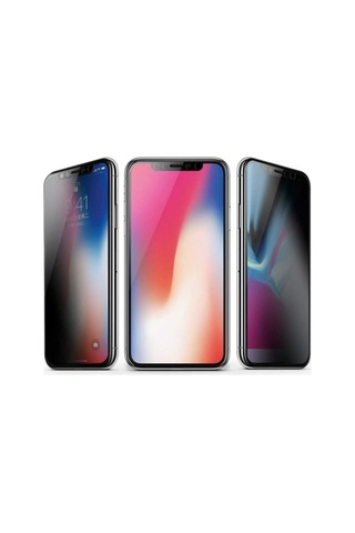 iPhone Uyumlu X/11 Pro Tam Kaplayan Gizlilik Filtreli Privacy Görünmez Hayalet Ekran Koruyucu Telefon Camı