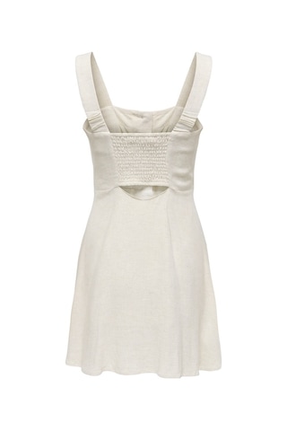 Only Onlsıesta Lınen Bl Short Strap Dress Pnt Kadın Gri Elbise - 15370390