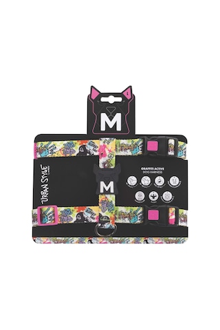 M-pets Urban Style Graffıtı Active Köpek Göğüs Tasması L Çok Renkli