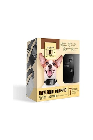 Doggie Havlama Önleyici Eğitim Tasması Siyah