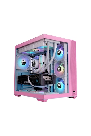 Thermaltake View 380 Bubble Pink Tempered Glass Argb Usb 3.2 Atx Mid Tower Kasa