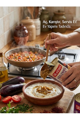 Közlenmiş Patlıcan 2800 Gr - Pratik, Katkısız