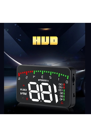 3.5 İnç Hud Head Up Display Obd2 Dijital Araç Hız Göstergesi Ön Cam Projektörü