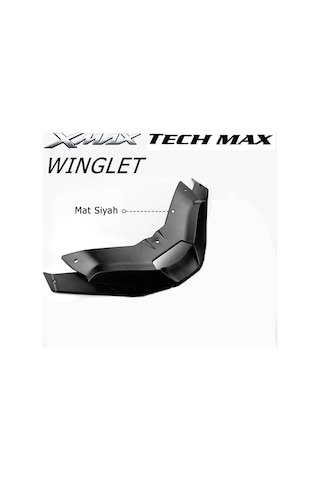 Xmax Techmax 250/300 2023-2024 Far Altı Winglet Spoyler Aksesuar Siyah Siyah