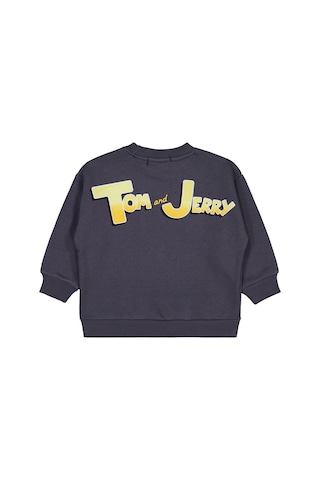 Tom And Jerry Fermuar Baskılı 2-5 Yaş Sweatshirt - Gri Antrasit