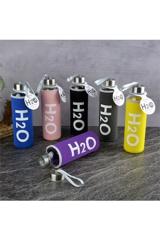 Cam Matara H2O Kılıflı 750 Ml Siyah