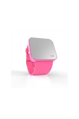 Cool Watch Saat - Pembe Led Kasa - Pembe Kayış Unisex