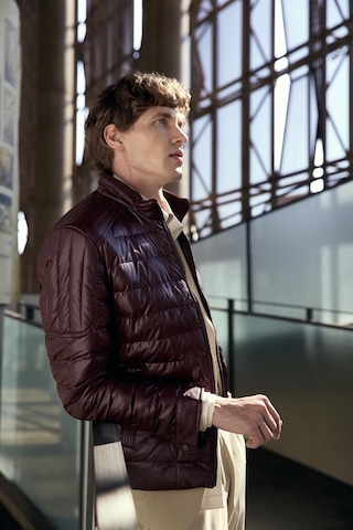 Ncs Jeans Su Geçirmez Regular Fit Erkek Şişme Suni Deri Mont Bordo 4528 Bordo