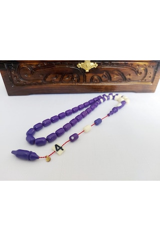 Soma Tesbih Ahmet Özdemir İmzalı Eski Bilardo Topu 4no Katalin Malzeme Tesbih