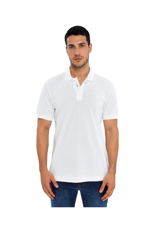 Arma Ar-ma Erkek Polo Yaka Tişört Resim Baskili Örme Kumaş Regular Fit %100 Pamuk 30/1 Çift Toplama Penye Pike Y31374357802 Beyaz-b1