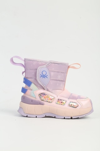 United Colors Of Benetton Benetton 11079 İthal Memory Foam Kürklü Cırtlı Kız Çocuk Bot 267800001821 07 Pembe Pembe