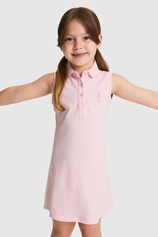 U.S. Polo Assn. Kız Çocuk Açık Pembe Elbise Örme 50325639-vr078 Acık Pembe
