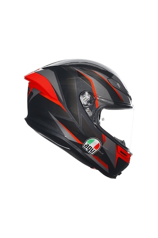 Agv K6 S Slashcut - Black / Grey / Red Diğer