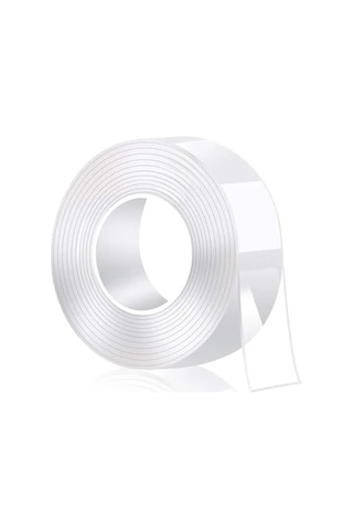 5 Metre Uzunluğunda Su Sızdırmaz Çift Taraflı Şeffaf Bant, 30mm Genişlik 0,13mm X 48mm X 25mt