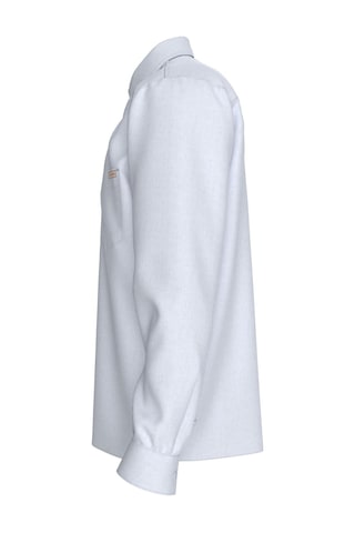 Calvin Klein Erkek Ls Sld Günlük Keten Beyaz Klasik Gömlek-13671 Beyaz