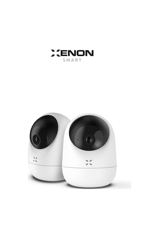 Xenon Smart Ev Kamerası 2 Li Set Wifi, 2304p, Mobil Kontrol, Sesli, 360 Ptz, Gece Görüş, İç Mekan Kamera