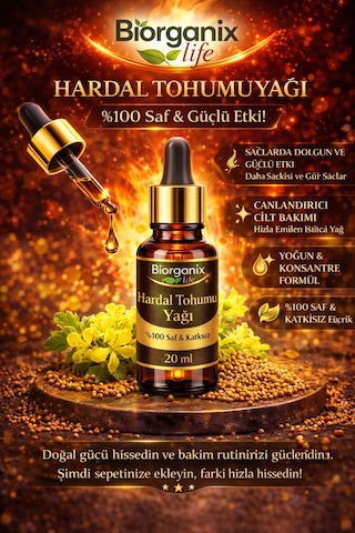 Life Hardal Tohumu Yağı 20 Ml %100 Saf & Güçlü Etki