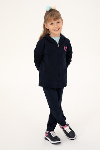 U.S. Polo Assn. Kız Çocuk Lacivert Fermuarlı Basic Sweatshirt 50296390-VR033