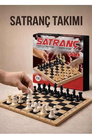 Satranç Strateji Ve Zeka Oyunu Seti Dikkat Becerisini Geliştirmeye Yardımcı Eğitici Oyun Seti