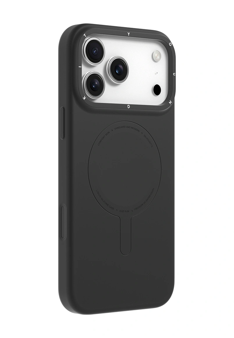 Apple Uyumlu iPhone 17 Pro Max Kılıf M-safe Şarj Özellikli Youngkit Morandi Serisi Kapak Siyah Siyah