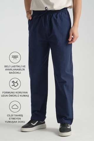 Redline Era Baggy Fit Yazlık Rahat İnce Pantolon Lacivert