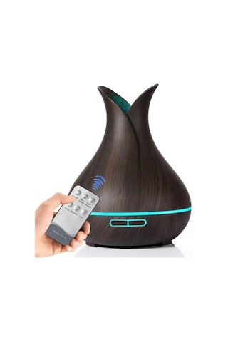 Ultrasonik 500 Ml Hava Nemlendirici Buhar Makinesi Led Işıklı Kumandalı Aroma Difüzörü