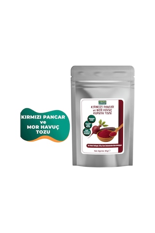 Kırmızı Pancar Ve Mor Havuç Kurusu Tozu 90 Gram