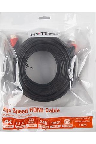Hytech Hy-Hdm10 Hdmi To Hdmi 10M Altın Uçlu 24K 1.4 Ver. 3D Kablo