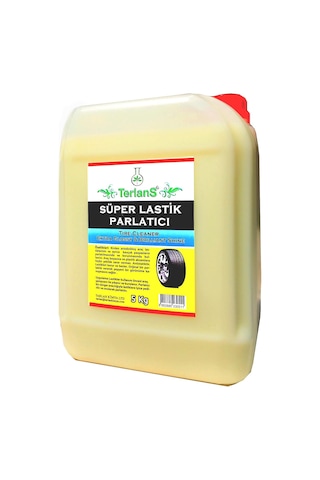Terlans Lastik Parlatıcı Jel 5 Kg + Uygulama Süngeri Tire Cleaning Gel Extra Glossy