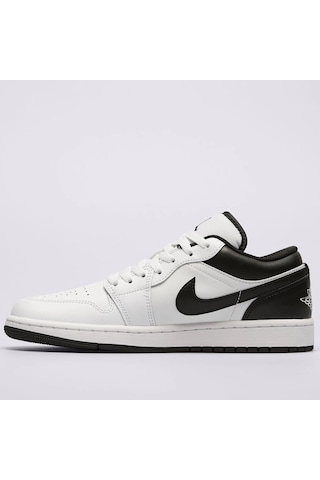 Nike Air Jordan 1 Low Leather Sneaker Hakiki Deri Beyaz Erkek Spor Ayakkabı Beyaz