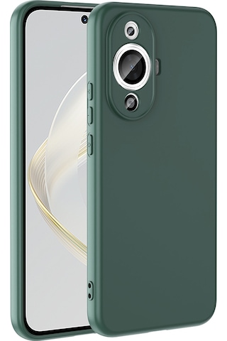 Goocamp Huawei Nova 12s Uyumlu Kılıf Mara Lansman Kapak-koyu Yeşil Koyu Yeşil