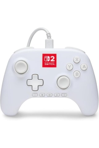 Powera Advantage Nintendo Switch 2 Lumectra Wired Pro Controller Kablolu Oyun Kolu Beyaz
