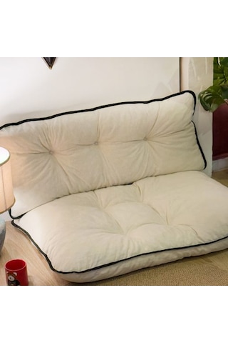 Yer Minderi Sırtlıklı Minder Oturma Puf Minderi 5361