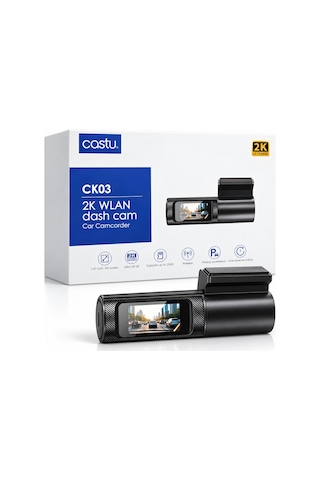 Araç Içi Kamera Ultra Hd 2k Dash Cam 256gb Destekli Park Modu
