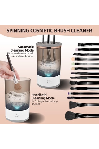 Loujın Kozmetik Fırça Temizleyici - Usb İle Çalışan Otomatik