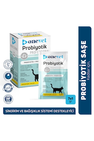 Onevet Probiyotik Saşe 7x1 Gr Kediler İçin Sindirim Destekleyi...