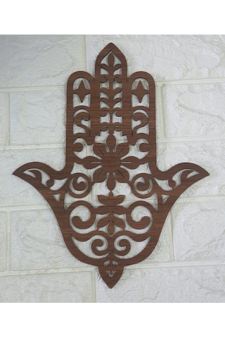 24x30 Cm Fatıma'nın Eli Ahşap Duvar Dekoratif